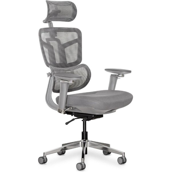 Фото - Крісло офісне Mealux S4 Air Fabric Grey (HF-S4 F/G)